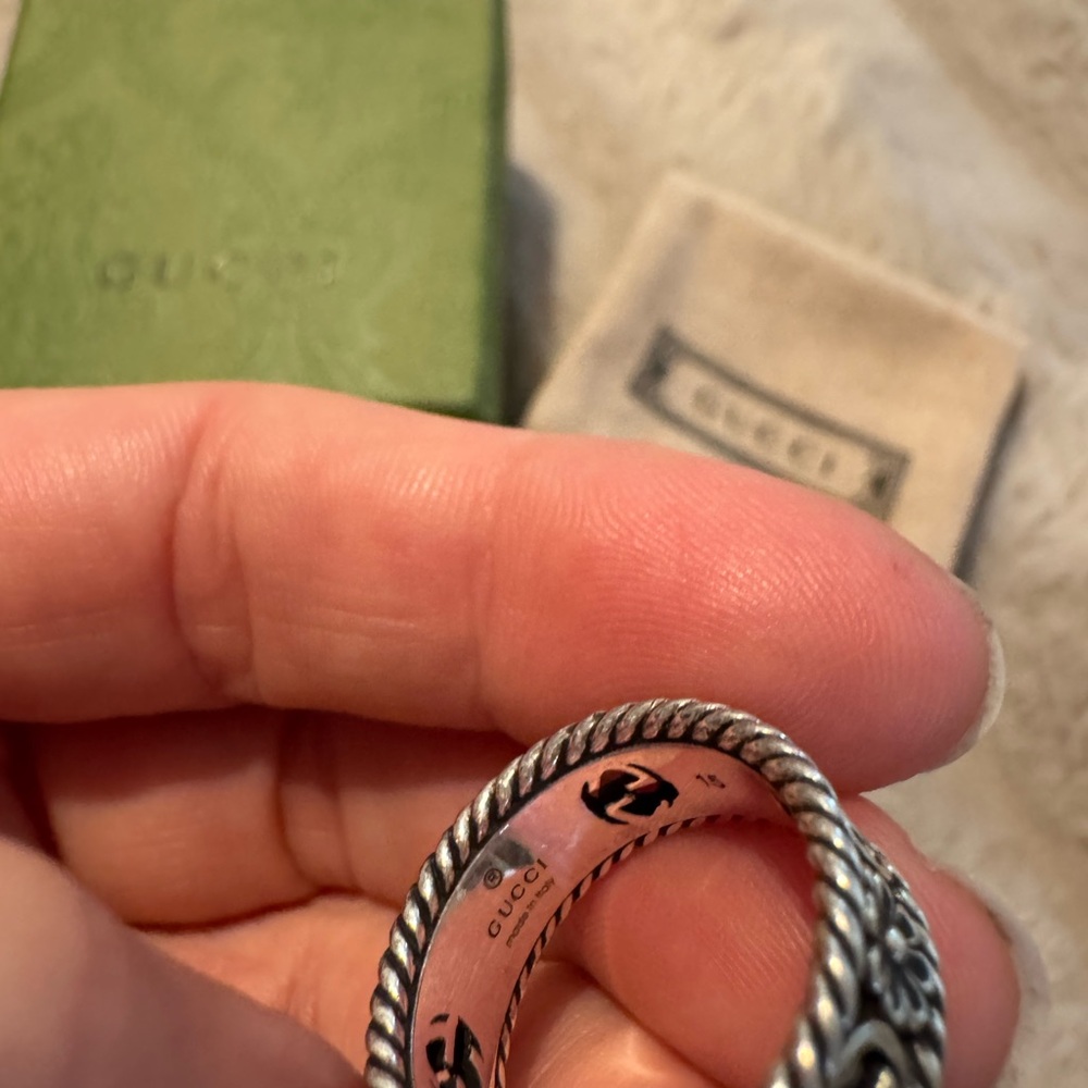 Gucci Silver Ring size‎ 14 - Picture 4 of 12